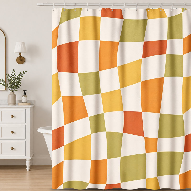 Rideaux de douche avec crochets inclus