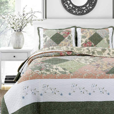 Cotton Patchwork Quilt Set
