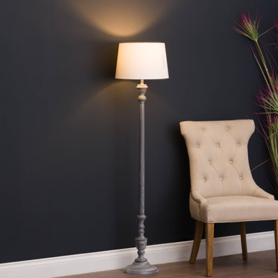 Lyam 138cm Grey Floor Lamp