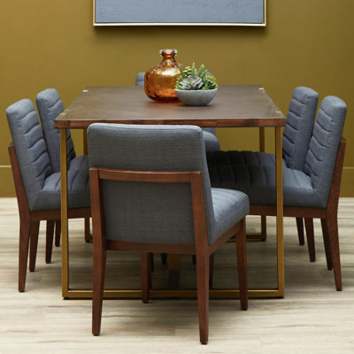 MacLaine Upholstered Dining Chair in Grey