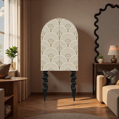 Armoire de rangement de salon en bois massif