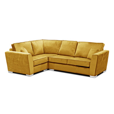 Quade 4 Seater Velvet Corner Sofa 