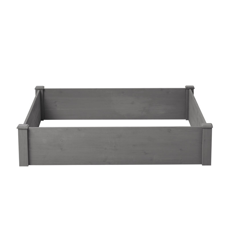 Over Ground Raised Garden Bed, Large Long Planter Box For Outdoor, Tool-Free Assembly, 10" H x 48" W x 48" D