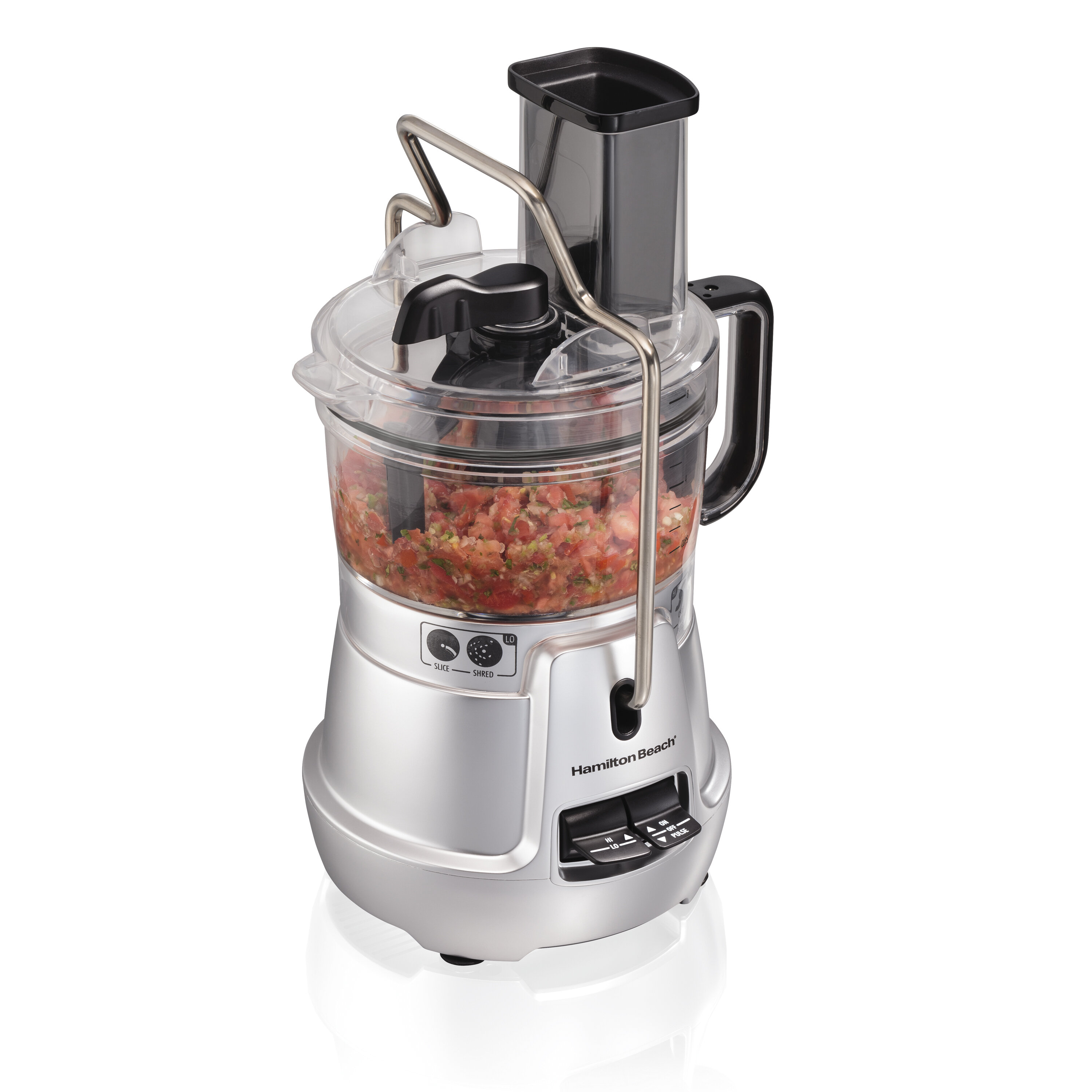 Hamilton Beach 4-Cup 5-Speed Black Stack & Snap Compact Food