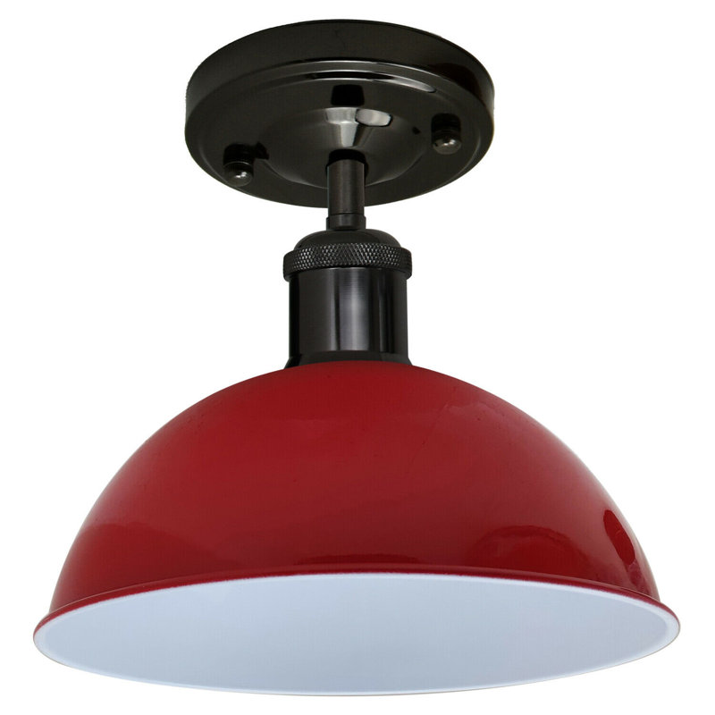 Butterfield Semi Flush Mount, Red