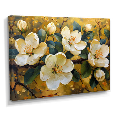 Fleur de pommier jaune en fleurs II - Art mural en fleurs