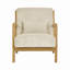 Chaise d'appoint moderne à rayures avec coussin, structure en bois et siège rembourré, idéale pour le salon-1805371022