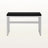 Lovy Black Finish Height Adjustable Computer Desk With Metal Leg, 29.25" H X 46.98" W X 23.56" D