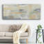 Gris et or abstrait sur toile-395433001