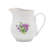 Nila white porcelain sugar and creamer set, embossed finish (set of 2)