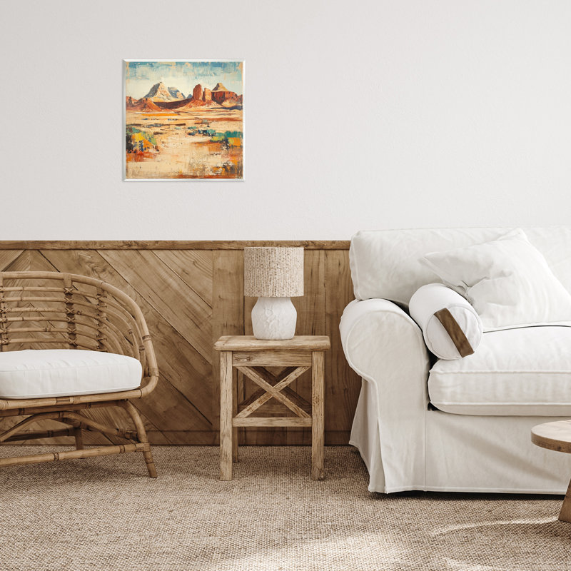 Wild West Desert Impression, plaque murale par Petal Prints Design