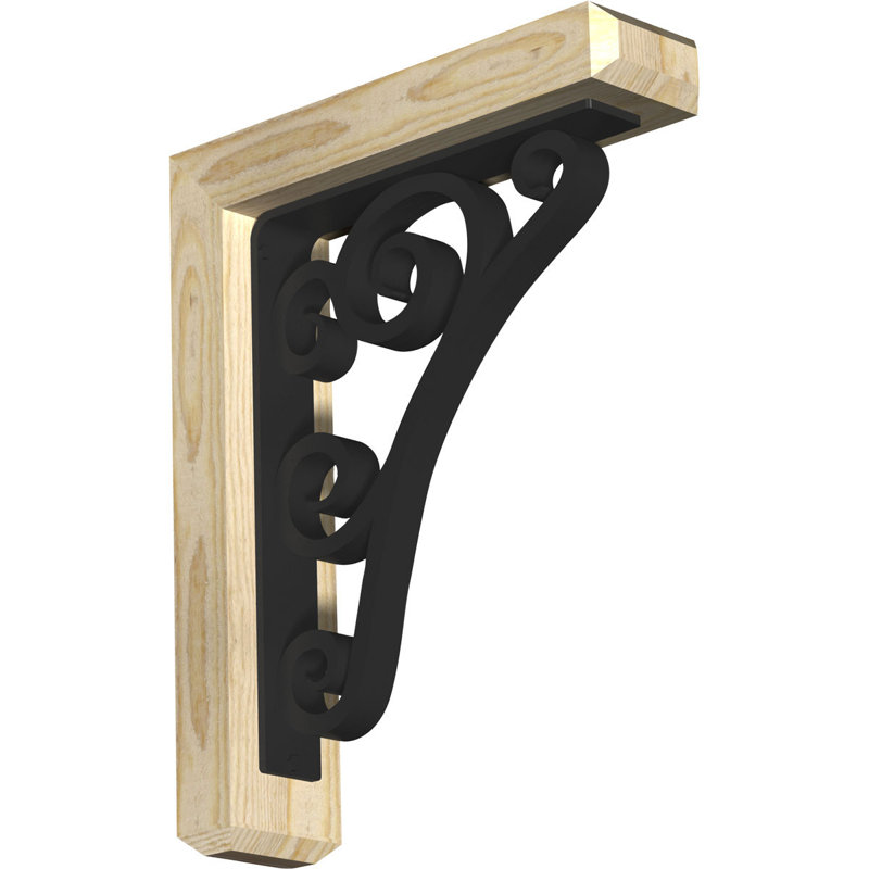 Support triple Ironcrest de 2 po d'épaisseur Tristan, H 23 po x P 20 po, Sapin Douglas (l 4 po x P 4 po)