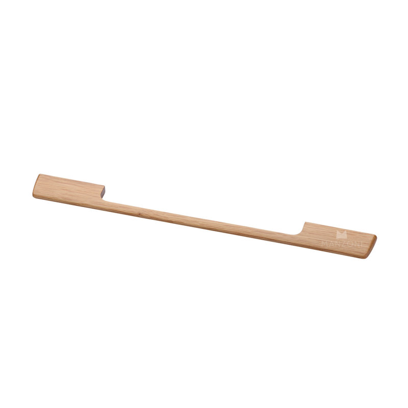 Sleek Designer Wood 12 5/8'' Center to Center Bar Pull, Oak, 12 5/8"