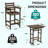 All Weather HDPE Bar Height Outdoor Table and Chairs Set for Bistro Patio Balcony-2024442131-2033036098