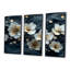 Ensemble de salon art mural blanc et blanc Blooming Marble Flowers River IV - Poppies-1033902895-1033902888