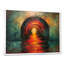 Tunnels de passage lumineux orange et vert - décoration murale de tunnels-144992370-144992377