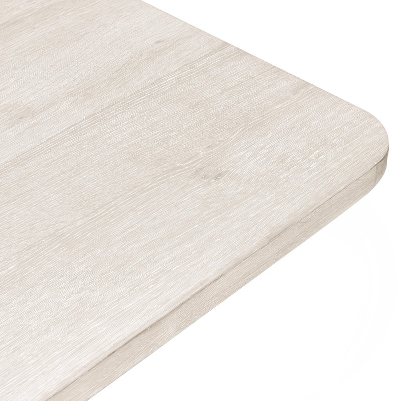 Pedestal Dining Table, 30" H x 95" L x 42" W, White Wash