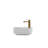White Ceramic Countertop Wash Sink - Enhances Bathroom Look In