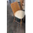 Rattan Counter Height Bar Stools Set Of 2, 26" Boucle Fabric Upholstered Barstools With Pe Rattan Cane Back, Bar Chairs Counter Stools For Kitchen Island,beige White