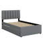 Lit plateforme tapissier avec lit gigogne-1948267935