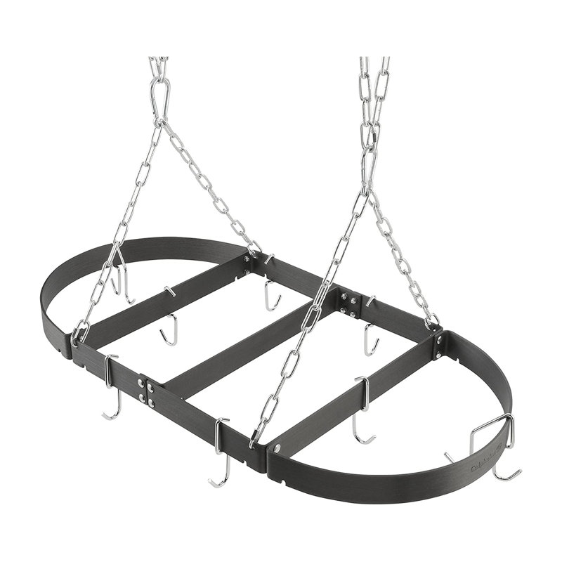 Metal Oval Hanging Pot Rack