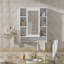 Armoire de toilette 3 en 1, armoire à pharmacie murale de 36 pouces avec tablette réglable et porte à fermeture en douceur, miroir haute définition avec rangement pour meuble-lavabo de salle de bain-670894941