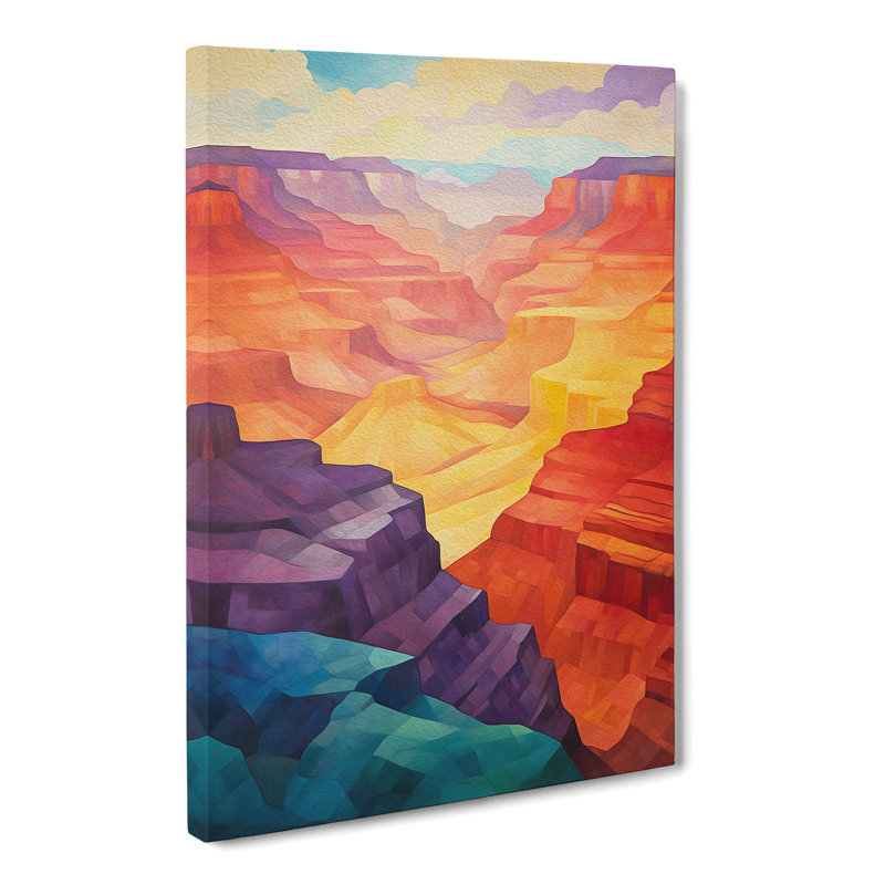 Grand Canyon Colour Field - Wrapped Canvas, 50cm H x 35cm W x 3cm D