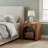 Wood Nightstand With Storage, Modern Night Stand For Bedroom, 27.56" W X 15.75" D X 25.59" H-119603005