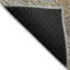 Tapis intérieur lavable floral 9 pi x 12 pi brun et ivoire