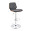 Tabouret de bar rotatif à hauteur ajustable avec siège en similicuir Roxby-1091514181-1091514180
