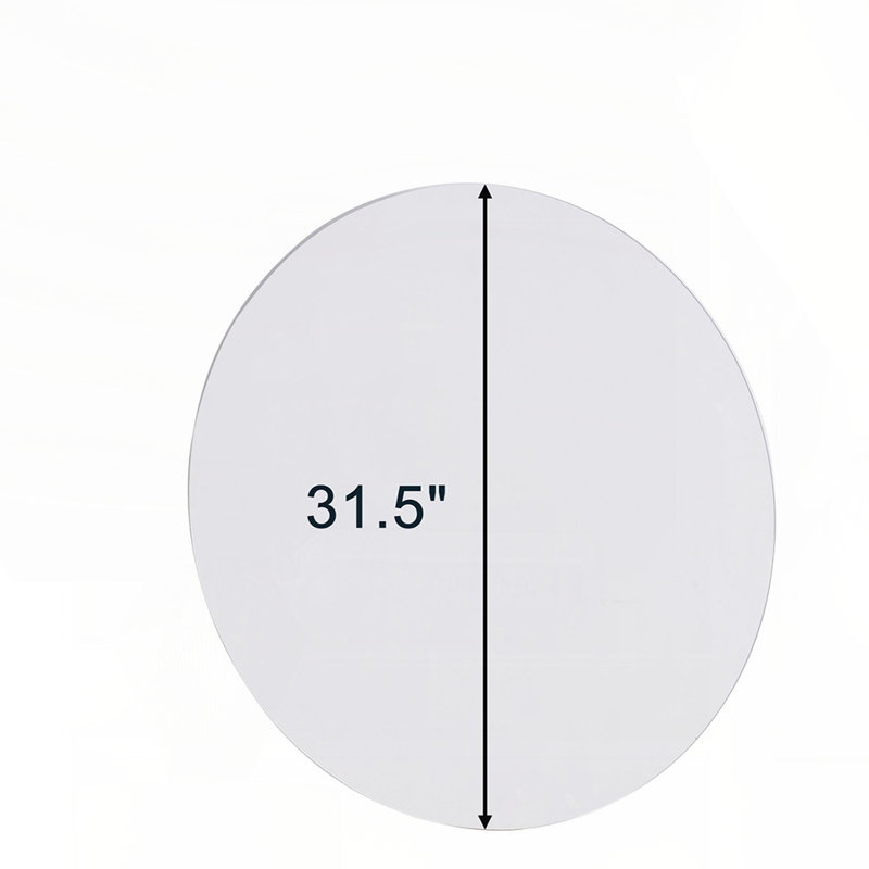 Miroir de salle de bain mural rond, 31,5 po x 31,5 po