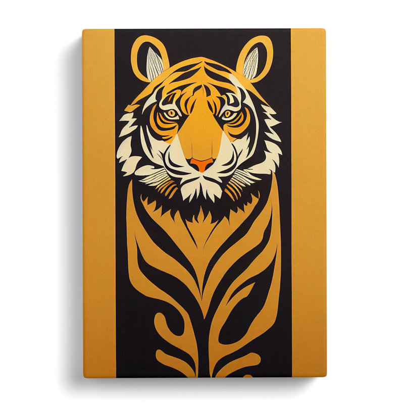 Tiger Scroll Vol.2 - Wrapped Canvas, 60cm H x 40cm W x 3cm D