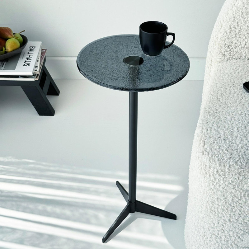 Siyan End Table, Fume, Black
