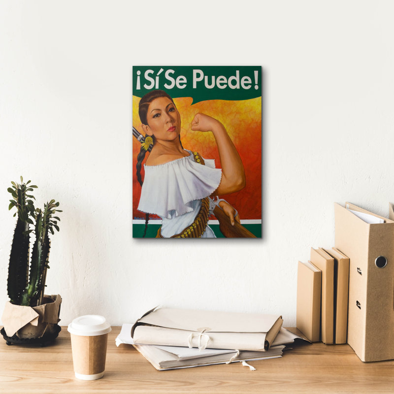 "Rosita Si Se Puede" par Robert Valadez, H 16 po x l 12 po x P 0,75 po