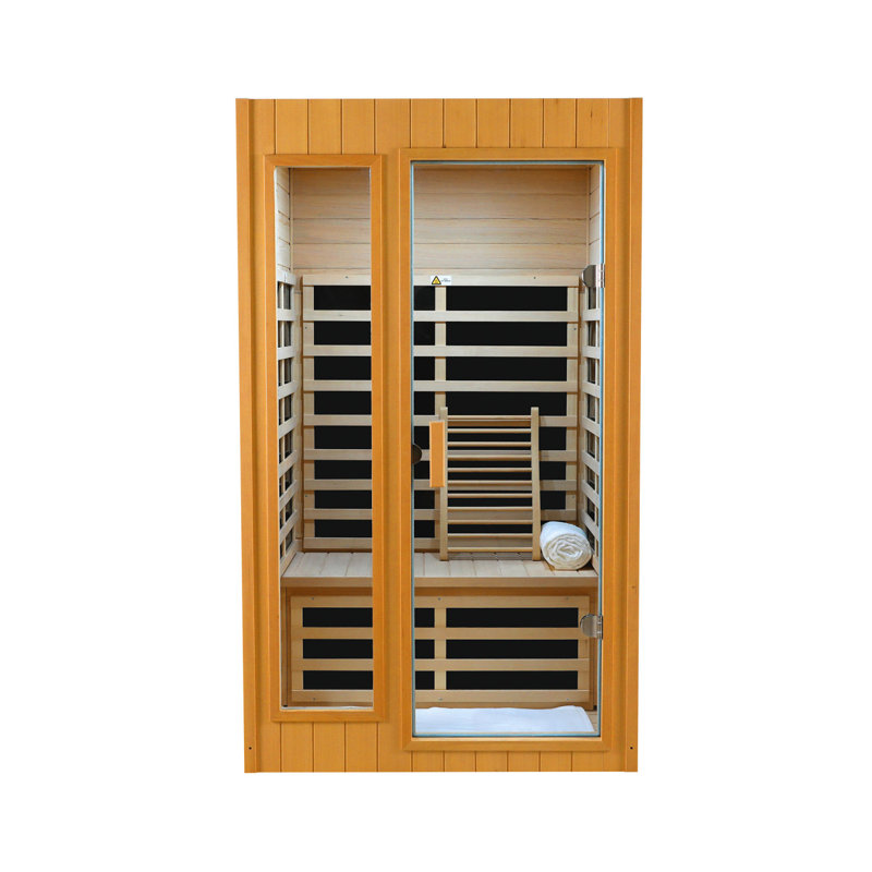 Sauna intérieur à infrarouge lointain à deux places Hemlock