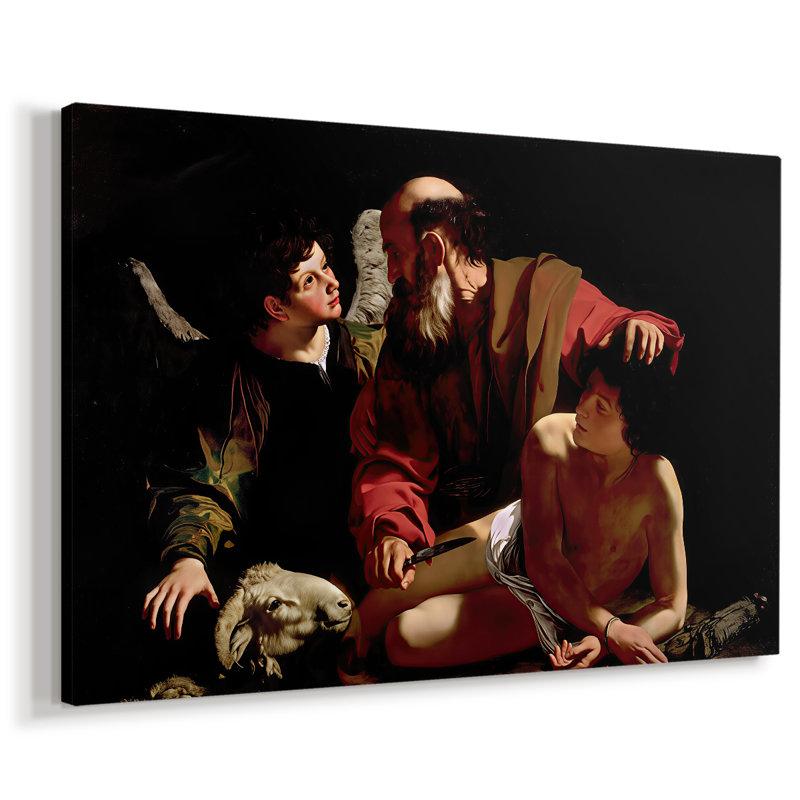 Le Sacrifice d'Isaac (version Uffizi) - Toile tendue Caravaggio-Gallery - c. 1603, 40 x 60