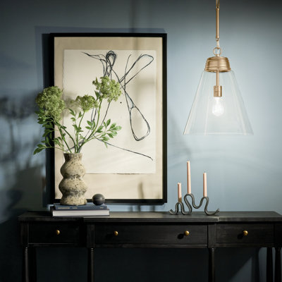 Marsailli 1-Light Medium Pendant with Clear Glass