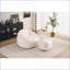 Fauteuil à billes en mousse à mémoire de forme pour adultes Teens - Canapé paresseux en chenille douce | Rond | Ours en peluche-206529207