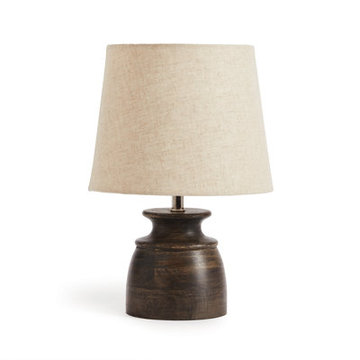 Lampe de table noire délavée 15 po Partone