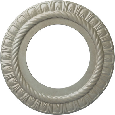 Médaillon de plafond Endurathane Claremont, diamètre extérieur de 10 5/8 po x P 5 3/4 po x P 1/2 po (convient aux auvents jusqu'à 7 po), finition de l'abat-jour peint à la main