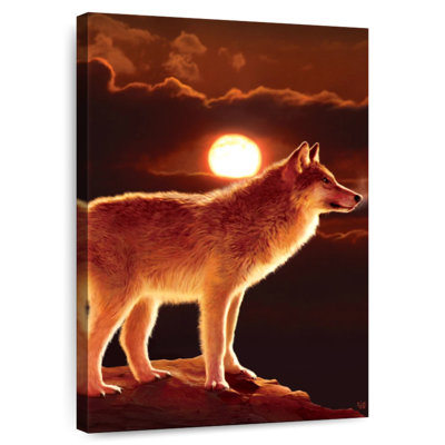 Coucher de soleil loup