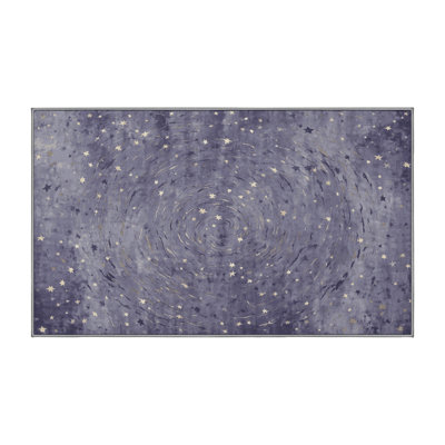 Machine Washable Gray Area Rug