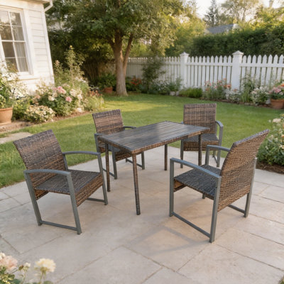 Patio Dining Set with Rectangular Table