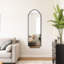 Miroir pleine grandeur arqué à fixation murale-1617629918