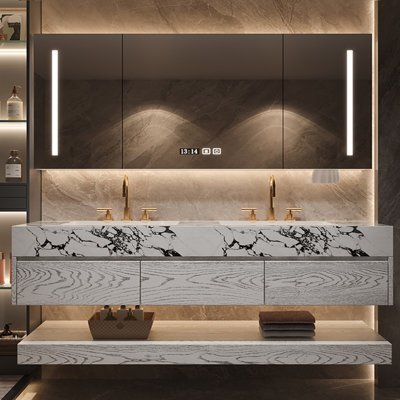 Simple and modern bathroom cabinet