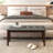 Ahnari Polyurethane (PU) Upholstered Bench-1266129363