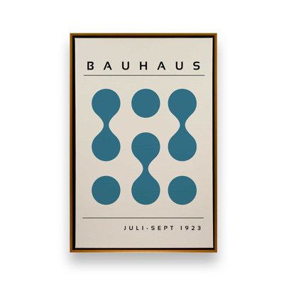 Toile roulée courbée Bauhaus Flow Blue