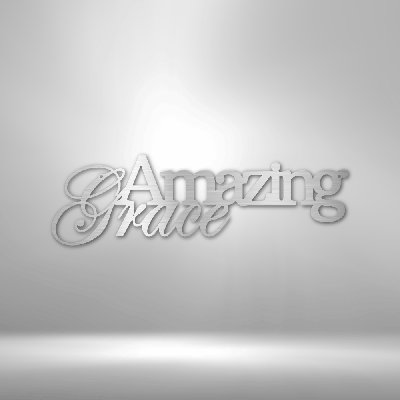 Scripture Walls Scripture Walls Amazing Grace James 4:6 Steel Sign Laser Cut Powder Coated Home & Office Metal Wall Decor Multiple Sizes & Colors