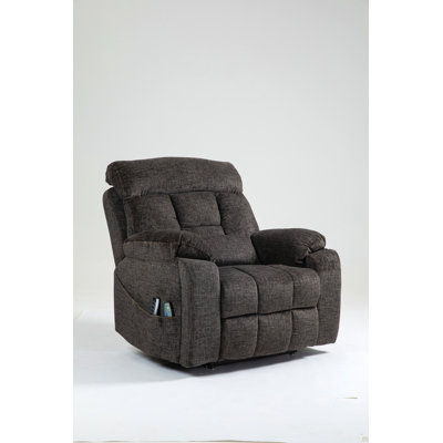 Fauteuil relevable électrique Old Age, canapé électrique plat en mousse haute densité, avec fonctions de chauffage et de massage, inclinable à 180 degrés, 2 porte-gobelets, 2 télécommandes, 4 moteurs OKIN