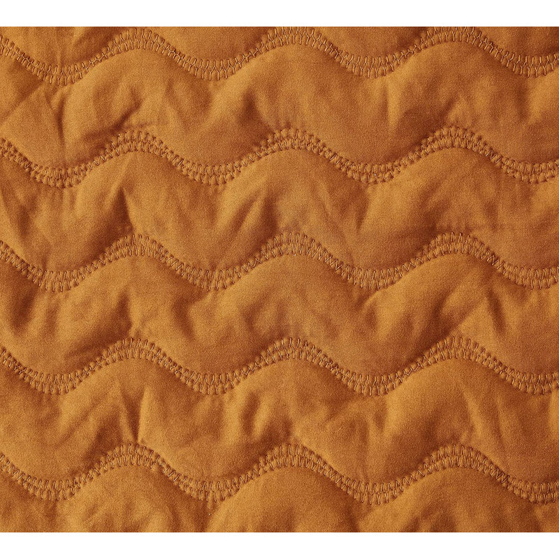 Destiny 3-Piece Washed Microfiber Quilt Set, King Quilt + 2 King Shams, Spice